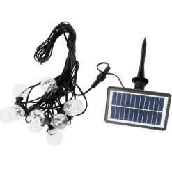Buiten lichtsnoer 10m incl. LED 10-lichts RGBW solar - Russell