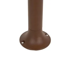 Buiten paaltje roestbruin met grondpin en kabelmof 60cm IP44 - Ciara