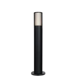 Buiten paaltje zwart met grondpin en kabelmof 50cm IP44 - Boris