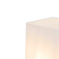 Buiten paaltje zwart opaal glas 50 cm grondpin en kabelmof - Denmark