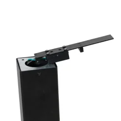 Buiten paaltje zwart opaal glas 70 cm grondpin en kabelmof - Denmark