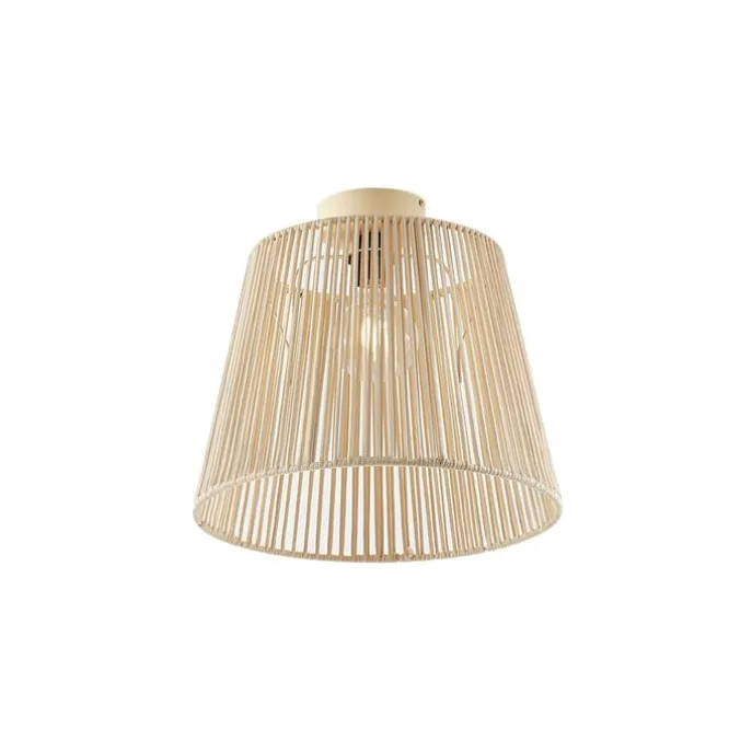 Buiten plafondlamp met beige touw IP54 - Jayla