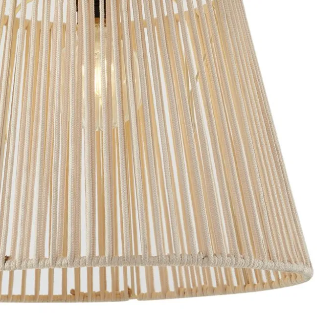 Buiten plafondlamp met beige touw IP54 - Jayla