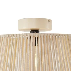 Buiten plafondlamp met beige touw IP54 - Jayla