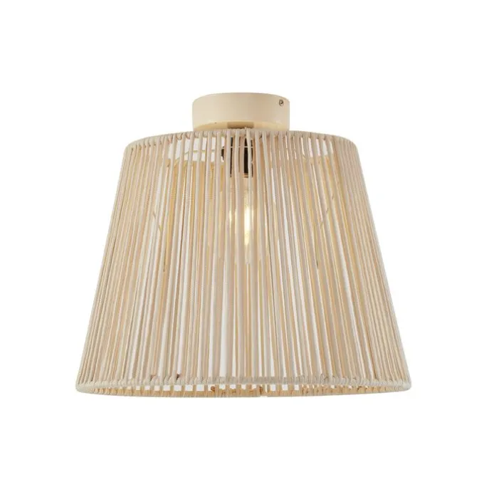 Buiten plafondlamp met beige touw IP54 - Jayla