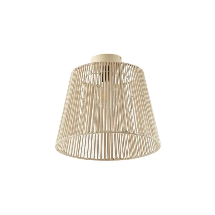 Buiten plafondlamp met beige touw IP54 - Jayla