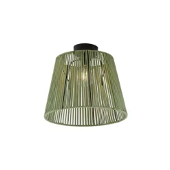 Buiten plafondlamp met groen touw IP54 - Jayla