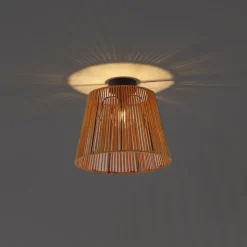 Buiten plafondlamp met oranje touw IP54 - Jayla