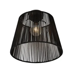 Buiten plafondlamp met zwart touw IP54 - Jayla