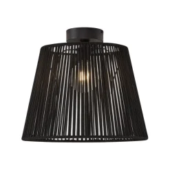 Buiten plafondlamp met zwart touw IP54 - Jayla