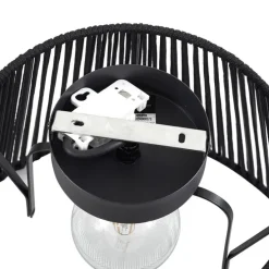 Buiten plafondlamp met zwart touw IP54 - Jayla