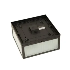 Buiten plafondlamp zwart met ribbel glas 2-lichts IP44 - Charlois