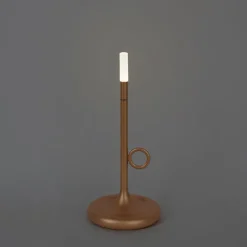 Buiten tafellamp goud incl. LED met touch dimmer oplaadbaar - Sjarel