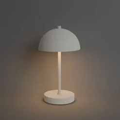 Buiten tafellamp mushroom wit oplaadbaar 3-staps dimbaar - Keira