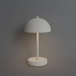 Buiten tafellamp mushroom wit oplaadbaar 3-staps dimbaar - Keira