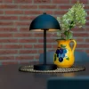 Buiten tafellamp mushroom zwart oplaadbaar 3-staps dimbaar - Keira