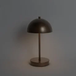 Buiten tafellamp mushroom donkerbrons oplaadbaar - Keira