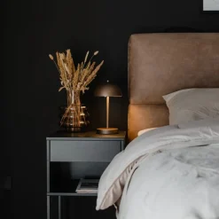 Buiten tafellamp mushroom donkerbrons oplaadbaar - Keira