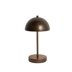 Buiten tafellamp mushroom donkerbrons oplaadbaar - Keira