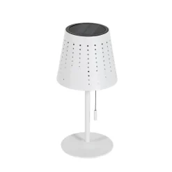 Buiten tafellamp wit incl. LED 3-staps dimbaar oplaadbaar en solar - Ferre
