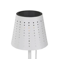 Buiten tafellamp wit incl. LED 3-staps dimbaar oplaadbaar en solar - Ferre