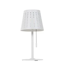 Buiten tafellamp wit incl. LED 3-staps dimbaar oplaadbaar en solar - Ferre