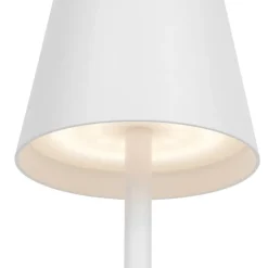 Buiten tafellamp wit incl. LED met touch dimmer oplaadbaar - Janet