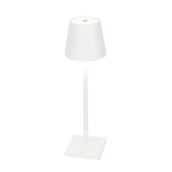 Buiten tafellamp wit incl. LED met touch dimmer oplaadbaar - Janet