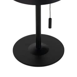 Buiten tafellamp zwart incl. LED 3-staps dimbaar oplaadbaar en solar - Ferre