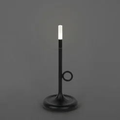 Buiten tafellamp zwart incl. LED met touch dimmer oplaadbaar - Sjarel