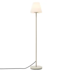 Buiten vloerlamp beige met witte kap IP65 - Virginia