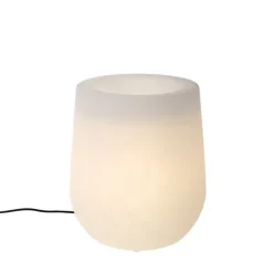Buiten vloerlamp bloempot wit IP44 - Flowerpot