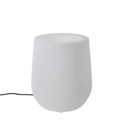Buiten vloerlamp bloempot wit IP44 - Flowerpot