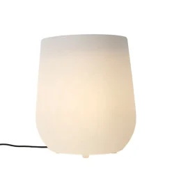 Buiten vloerlamp bloempot wit IP44 - Flowerpot