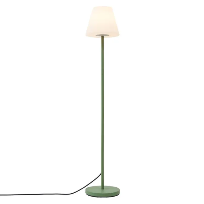 Buiten vloerlamp groen met witte kap IP65 - Virginia