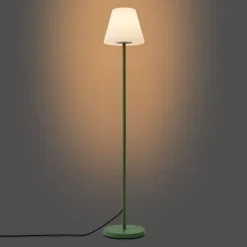 Buiten vloerlamp groen met witte kap IP65 - Virginia