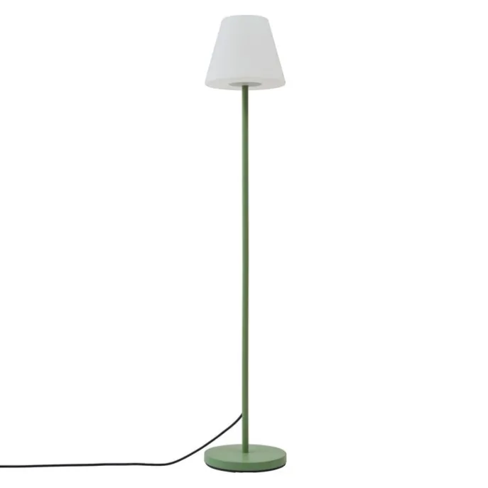 Buiten vloerlamp groen met witte kap IP65 - Virginia