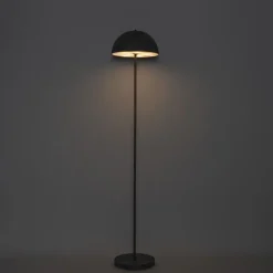 Buiten vloerlamp mushroom zwart oplaadbaar 3-staps dimbaar - Keira