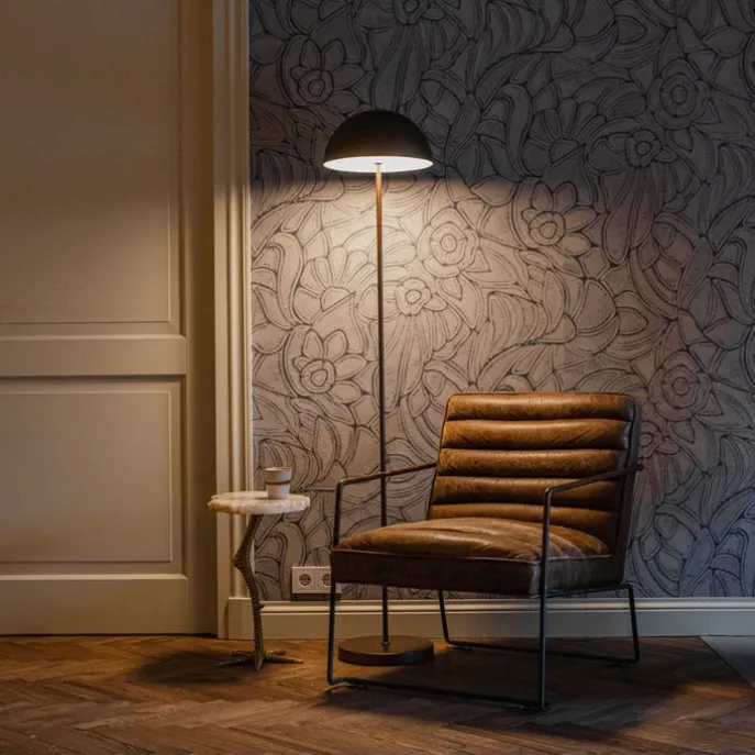 Buiten vloerlamp mushroom donkerbrons oplaadbaar - Keira