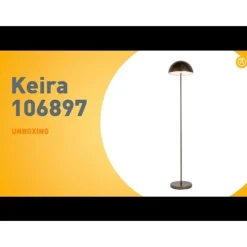 Buiten vloerlamp mushroom donkerbrons oplaadbaar - Keira