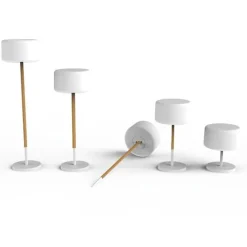 Buiten vloerlamp wit incl. LED dimbaar solar oplaadbaar IP65 - Chloe Plant