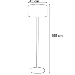 Buiten vloerlamp wit incl. LED dimbaar solar oplaadbaar IP65 - Chloe Plant