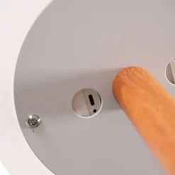 Buiten vloerlamp wit incl. LED dimbaar solar oplaadbaar IP65 - Chloe Plant