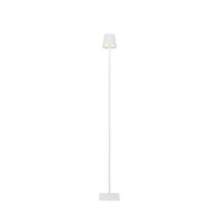 Buiten vloerlamp wit incl. LED met touch dimmer oplaadbaar - Janet