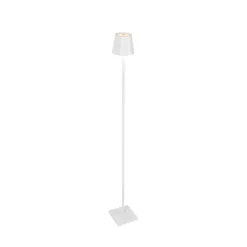 Buiten vloerlamp wit incl. LED met touch dimmer oplaadbaar - Janet