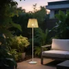 Buiten vloerlamp wit met kap beige touw IP44 - Virginia Jayla