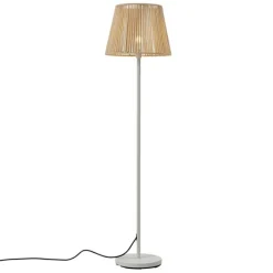 Buiten vloerlamp wit met kap beige touw IP44 - Virginia Jayla