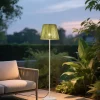 Buiten vloerlamp wit met kap groen touw IP44 / IP54 - Virginia Jayla