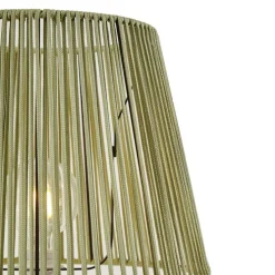 Buiten vloerlamp wit met kap groen touw IP44 / IP54 - Virginia Jayla