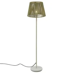 Buiten vloerlamp wit met kap groen touw IP44 / IP54 - Virginia Jayla